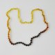 Rainbow color baroque beads necklace